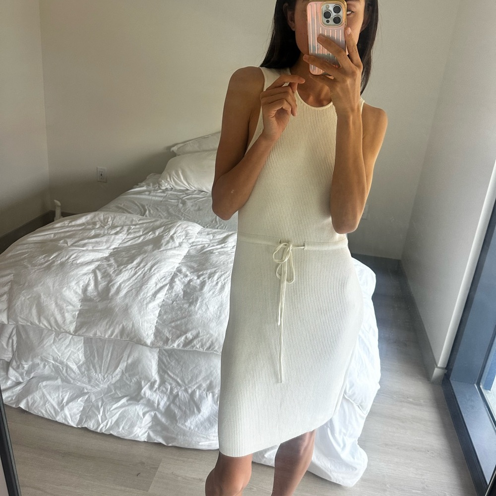 White summer mini dress size S